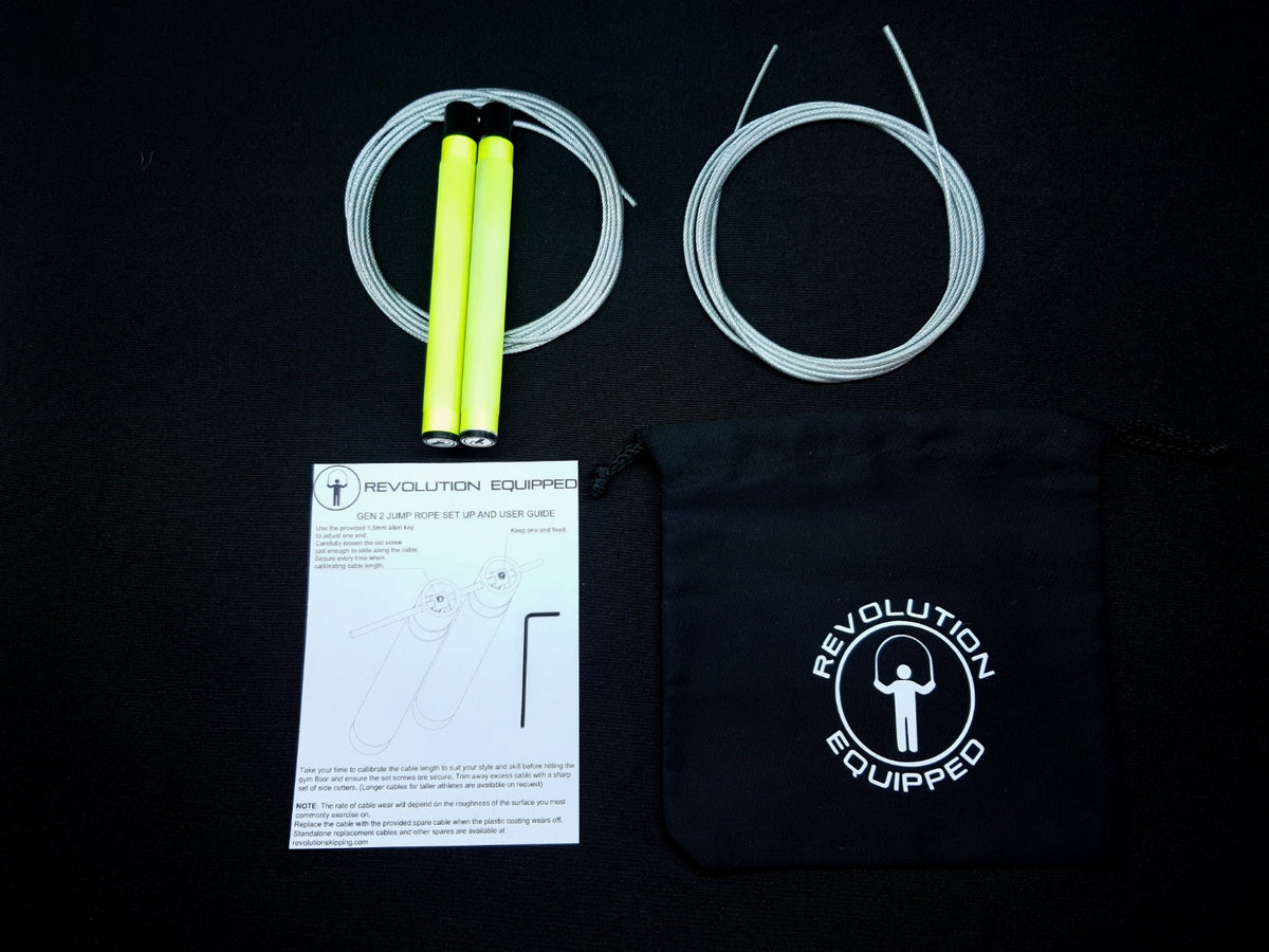 ReVolution Gen 2 Speed Jump Rope - Neon Yellow