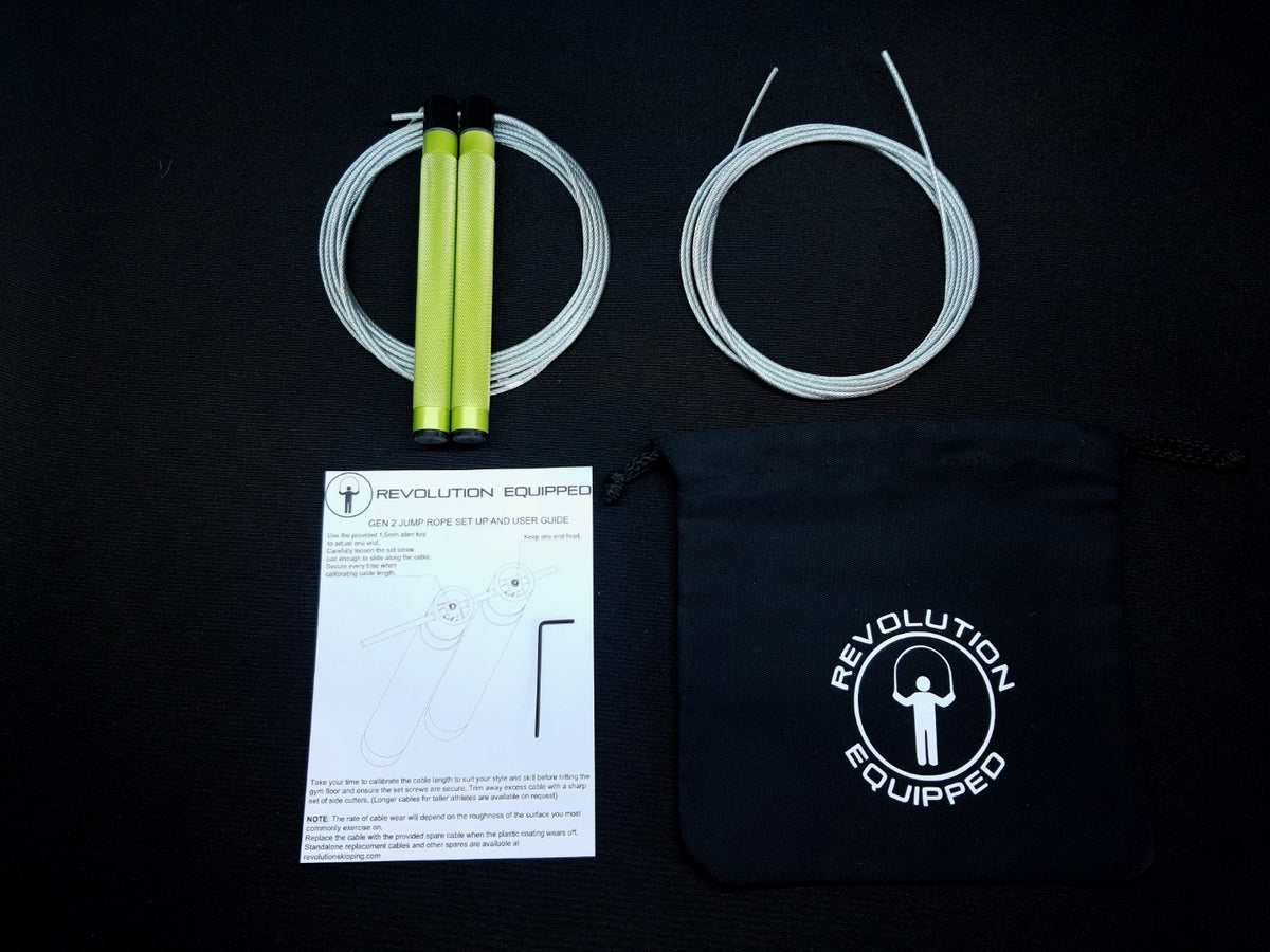 ReVolution Gen 2 Speed Jump Rope - Metallic Green